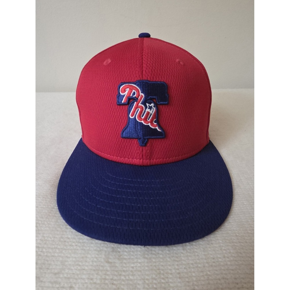 NWOT New Era 59FIFTY MLB Phillies Batting Practice Fitted Size 7 3/8 Hat